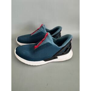 Kizik Sneakers Womens Size 6.5 Blue Knit Hands Free Slip On Comfort- read note
